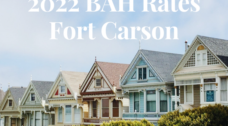 2022 BAH Rates Fort Carson